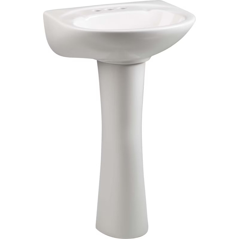 6652 Petite Altima 20" x 18" Pedestal Lavatory 8" Centers